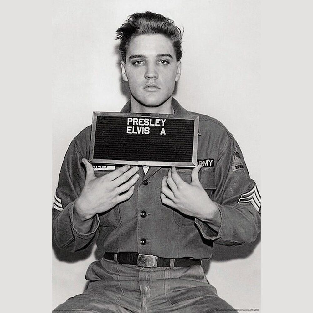 Elvis Presley Enlistment Poster 24" x 36" New! Art:Art Posters Style Your Walls